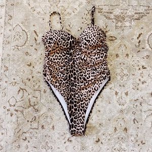Leopard print one piece